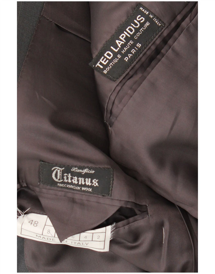 Ted Lapidus Veste blazer croisée pour homme IT 48 Gris moyen rayé