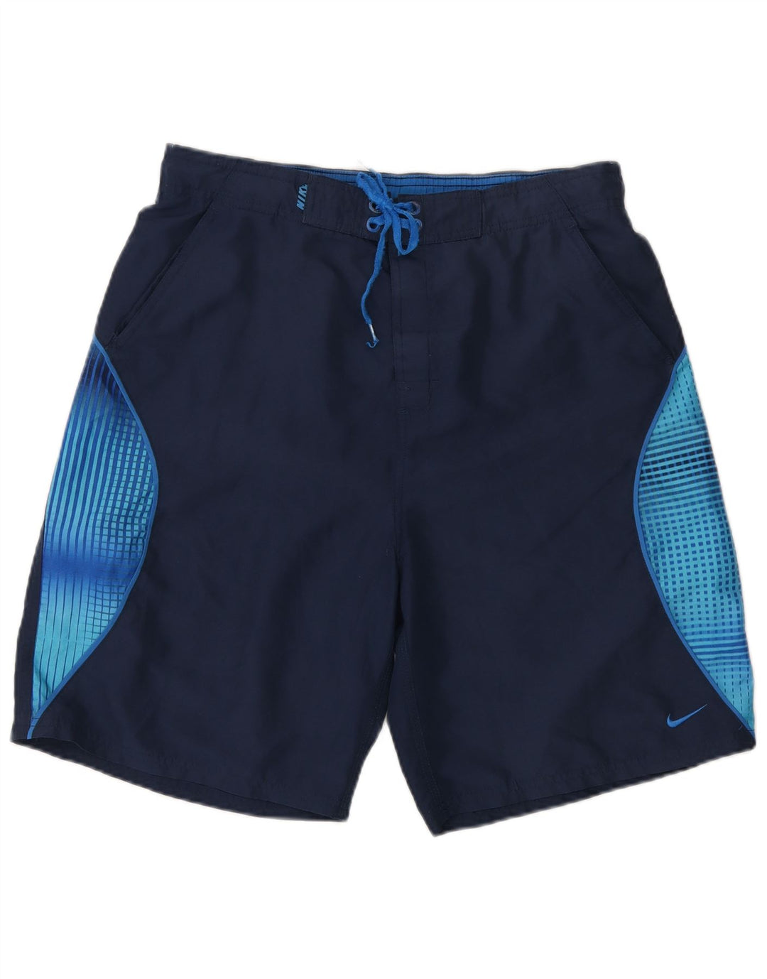 Nike Short de bain pour homme Petit polyester color block bleu marine
