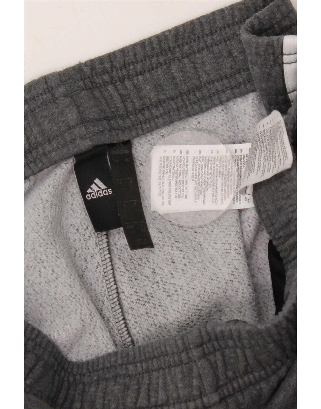 Adidas Pantalon de survêtement pour homme en coton gris Taille L