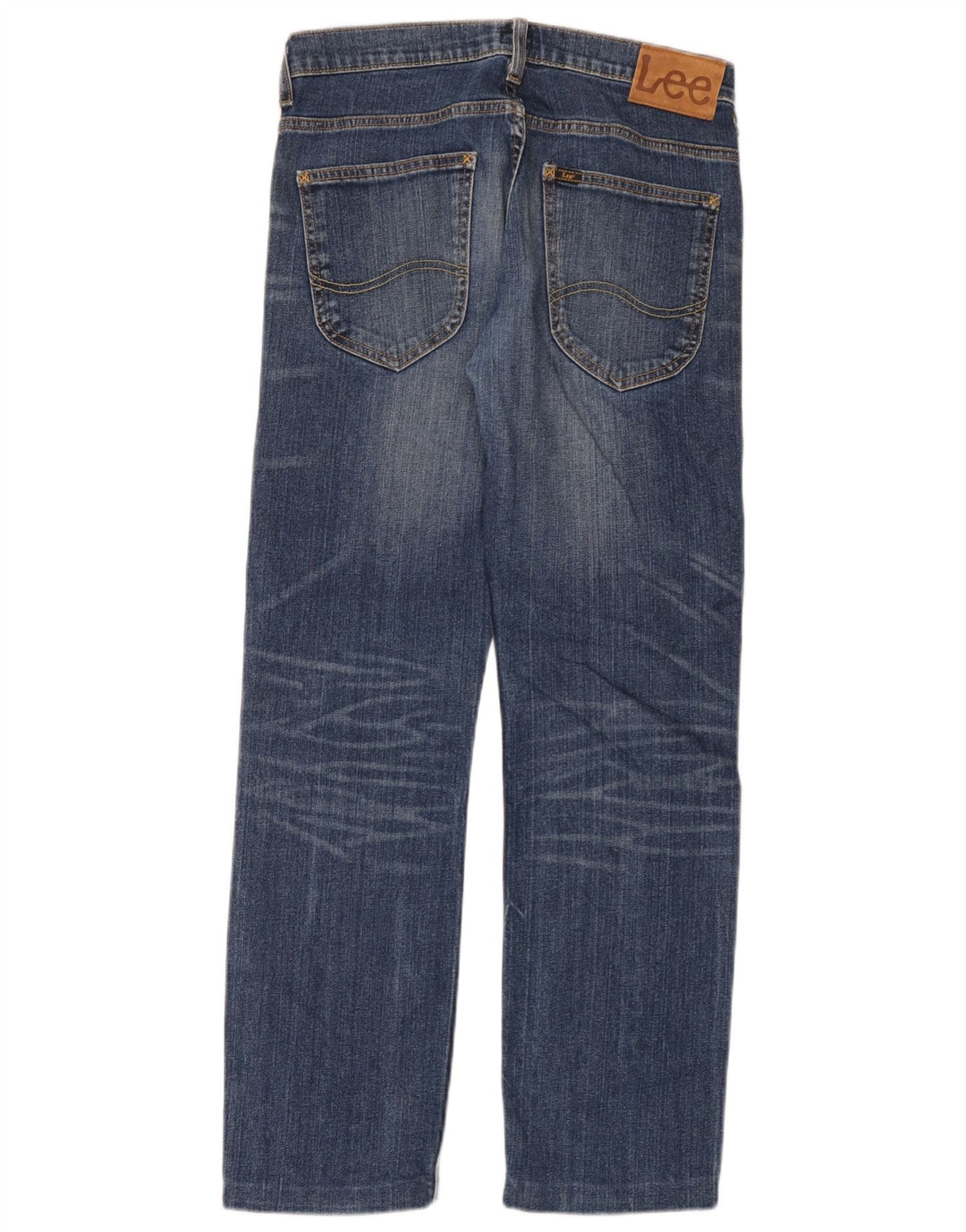 Lee Jean Droit Powell Homme W29 L30 Bleu Coton