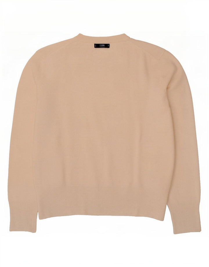 Massimo Dutti Pull ras du cou pour femme UK 14 Beige moyen