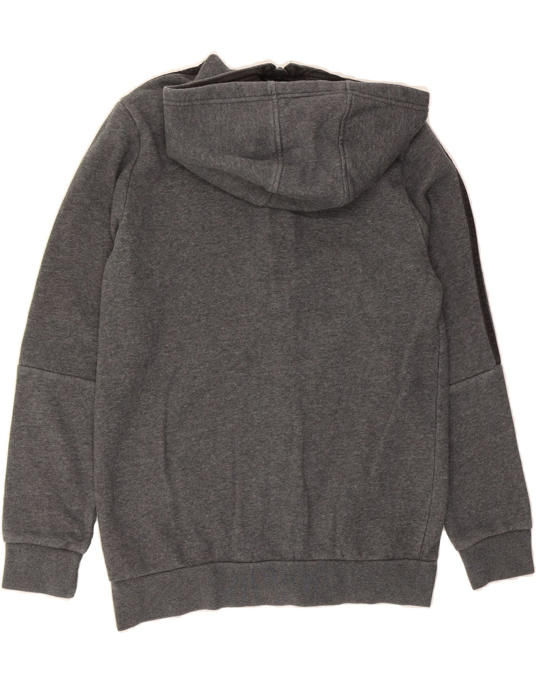 ADIDAS Boys Zip Hoodie Sweater 13-14 Years Grey Vintage Adidas and Second-Hand Adidas from Messina Hembry 