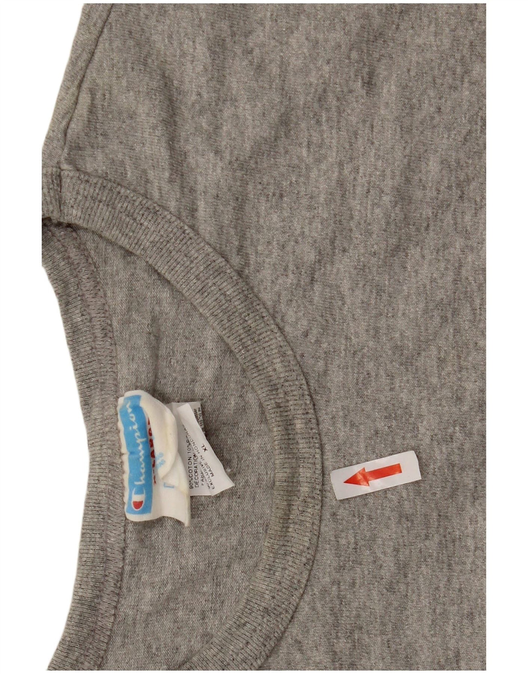 Champion T-Shirt Homme Top XL Gris Moucheté Coton