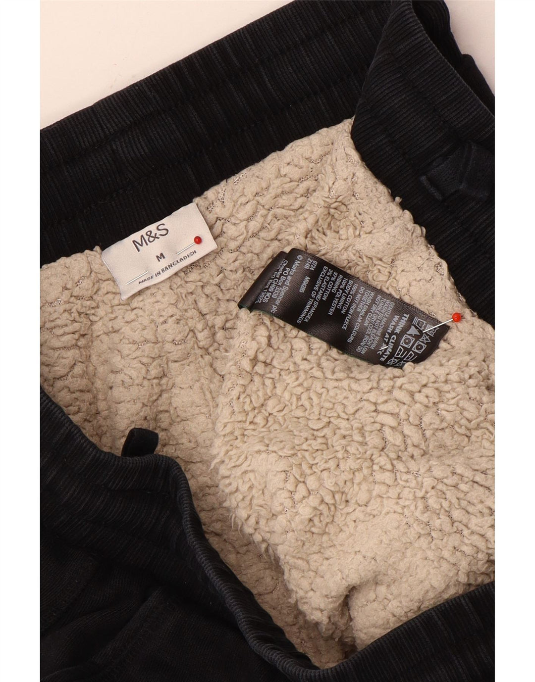 Marks & Spencer Pantalon de survêtement pour homme en coton noir moyen