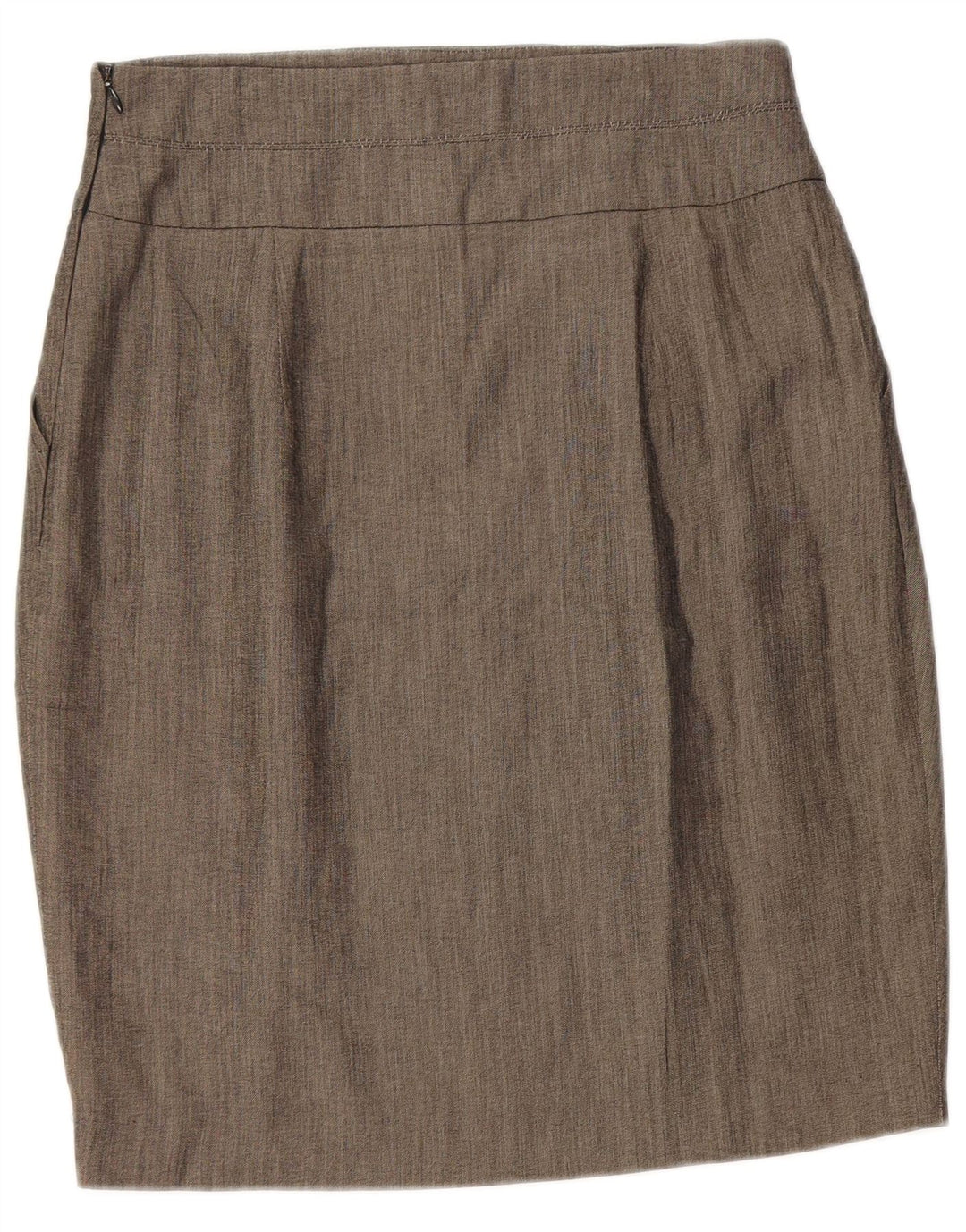 Jupe Crayon Femme Zara Medium W28 Gris Viscose