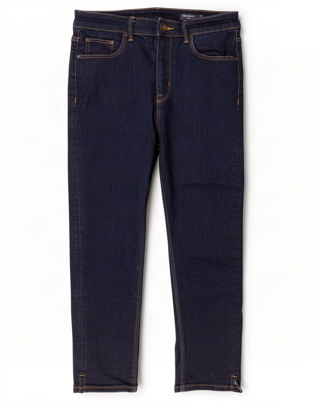 Marks & Spencer Jean court pour femme UK 12 Medium W28 L21 Bleu marine