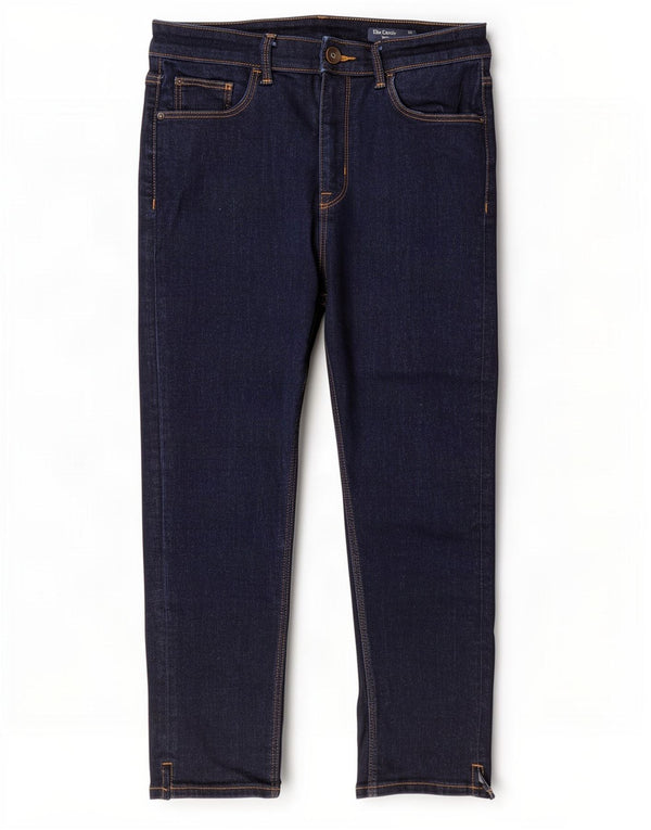 Marks & Spencer Jean court pour femme UK 12 Medium W28 L21 Bleu marine