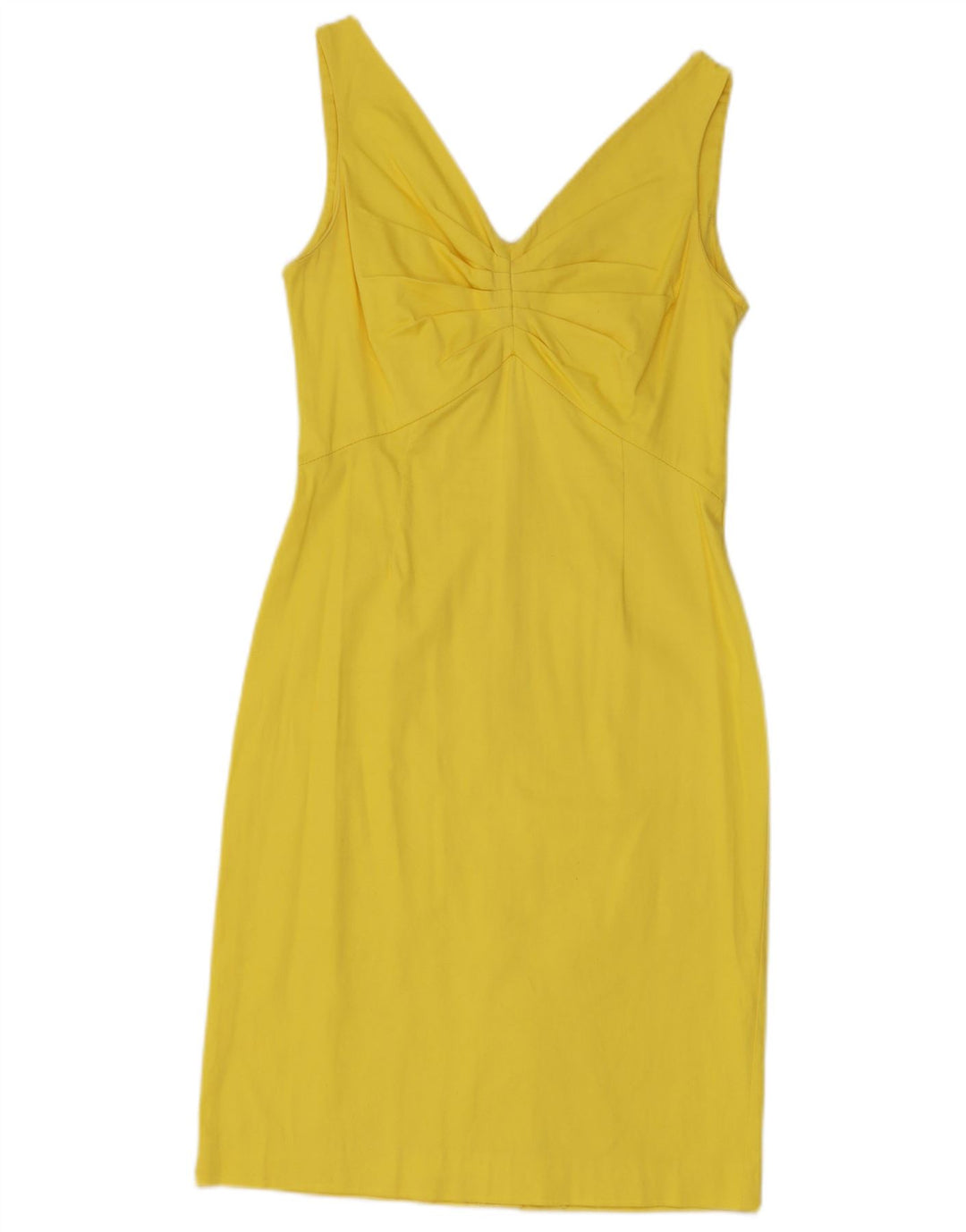 Sandro Ferrone Robe fourreau sans manches pour femme UK 8 Small Jaune