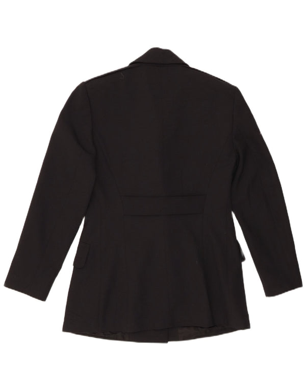 SPORTSTAFF Veste blazer longue pour femme UK 12 Noir moyen