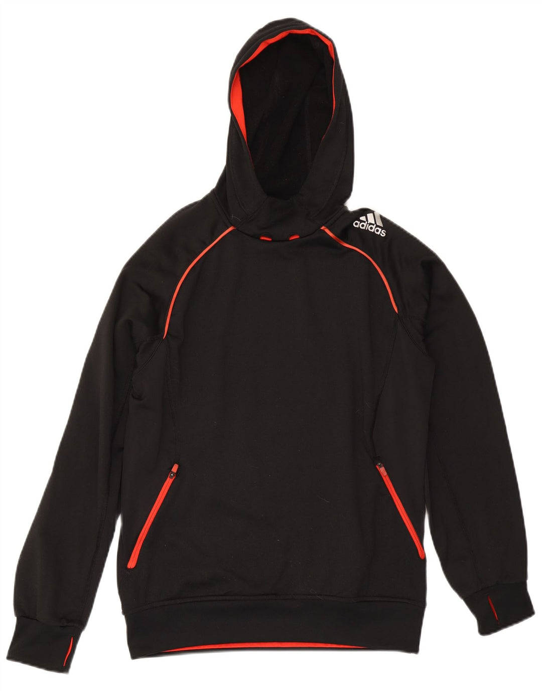 Adidas Pull à capuche Climawarm pour homme Petit Noir Polyester