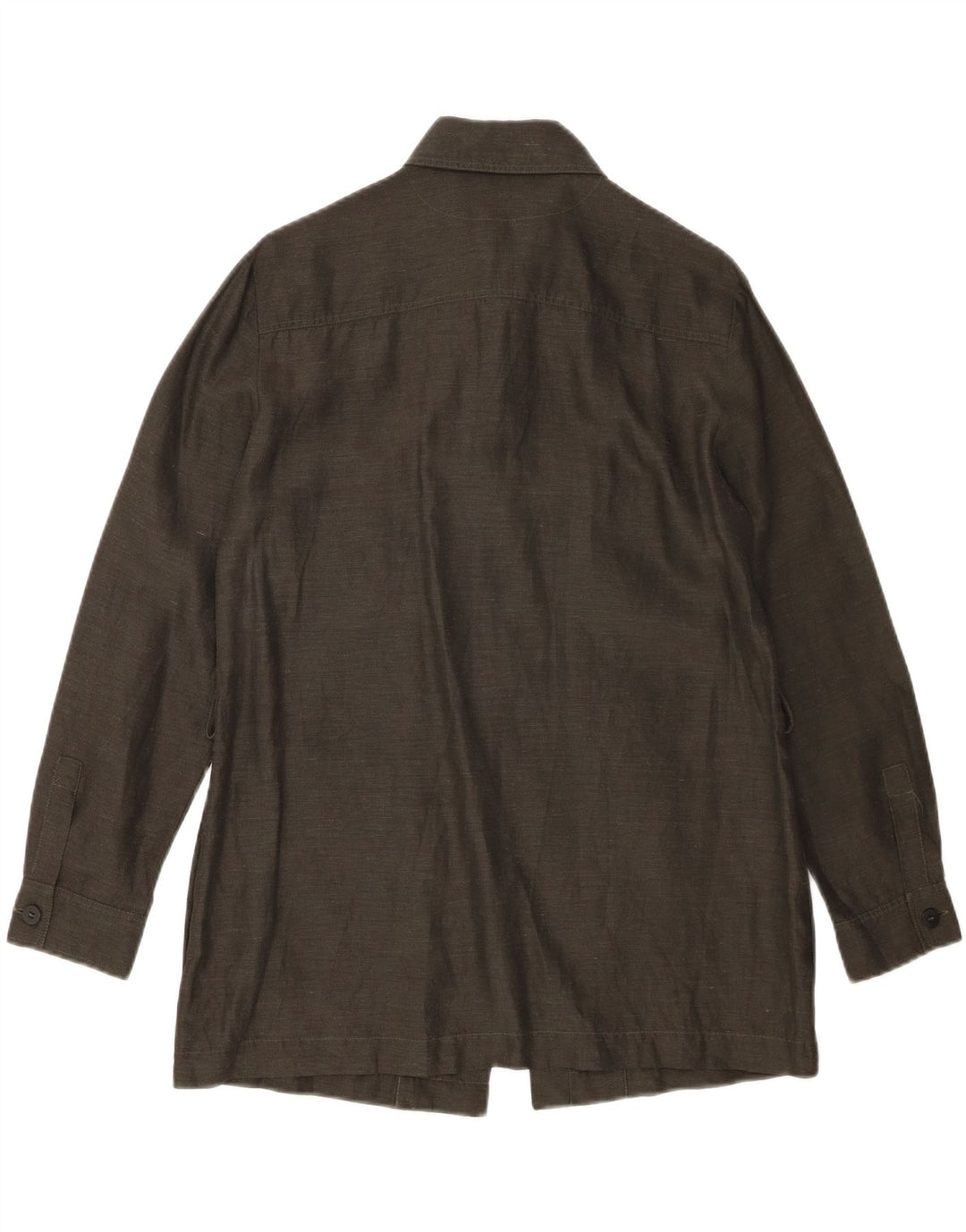 Marella Chemise Femme UK 8 Petit Lin Kaki