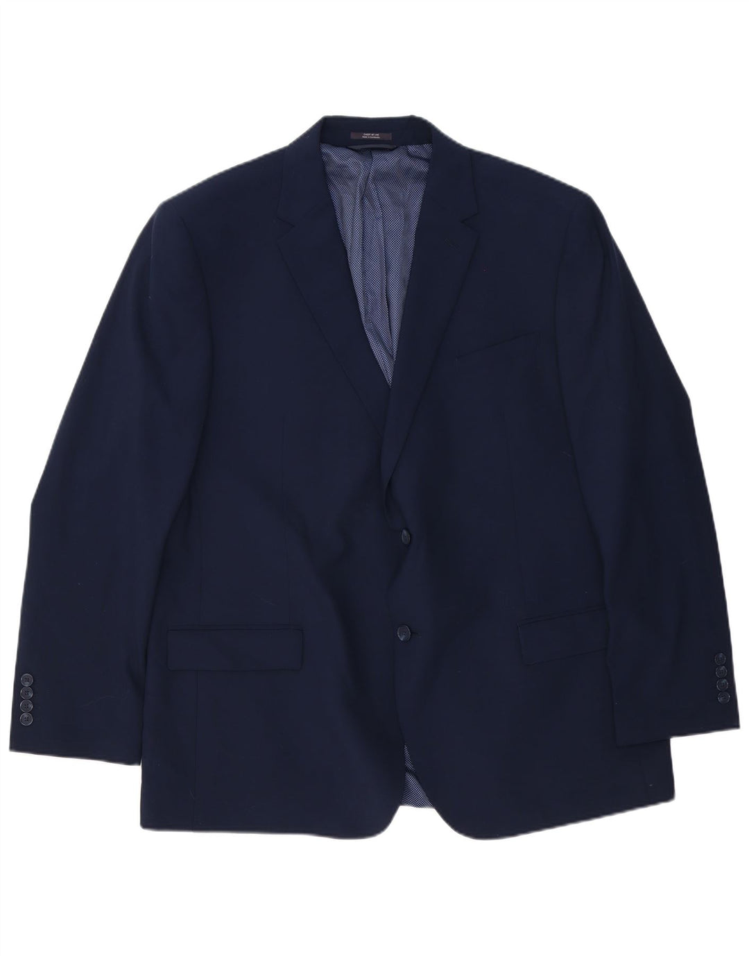 Marks & Spencer Veste blazer longue à 2 boutons pour homme UK 48 4XL Bleu marine Laine