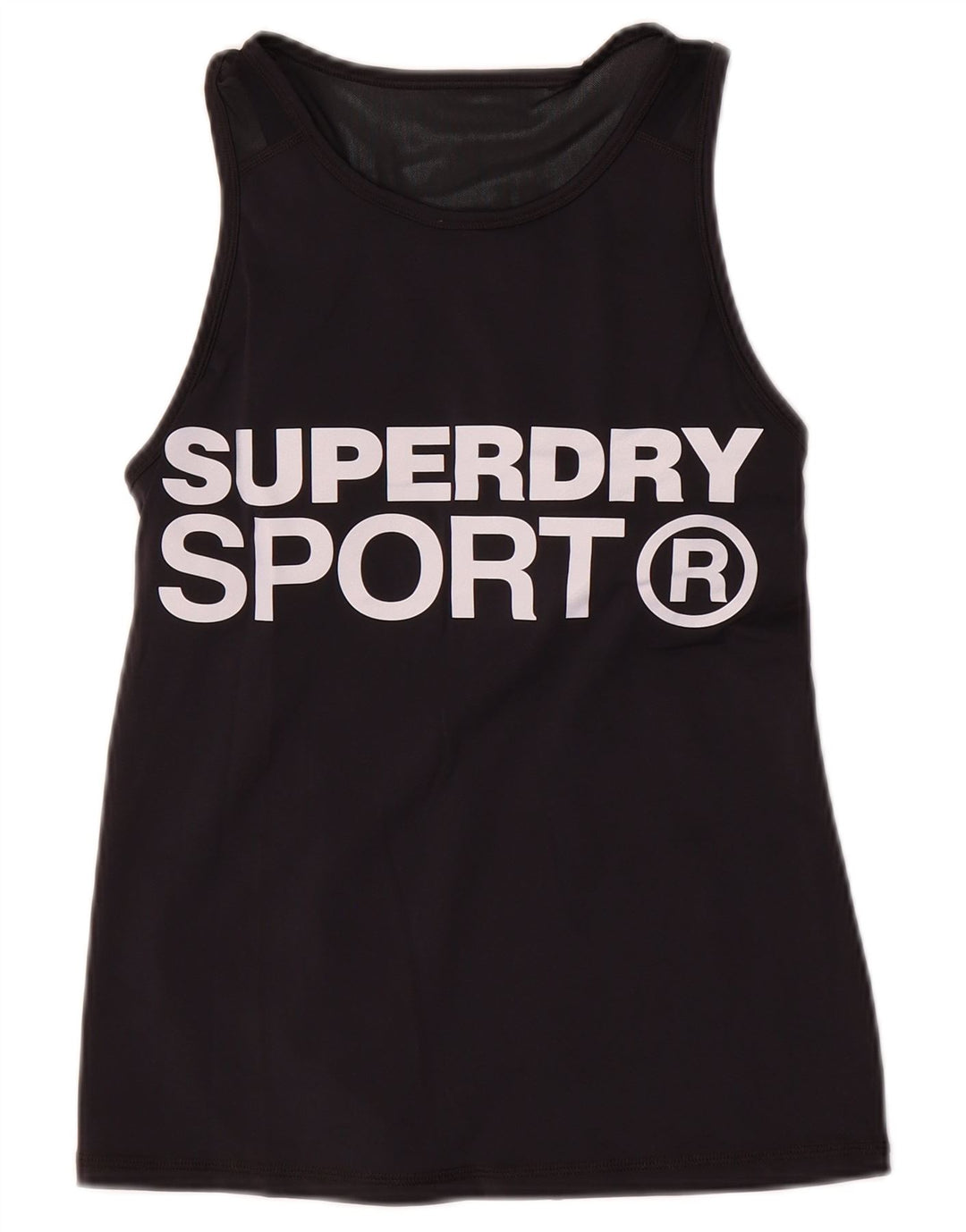 Superdry Débardeur Graphique Femme UK 10 Petit Nylon Noir