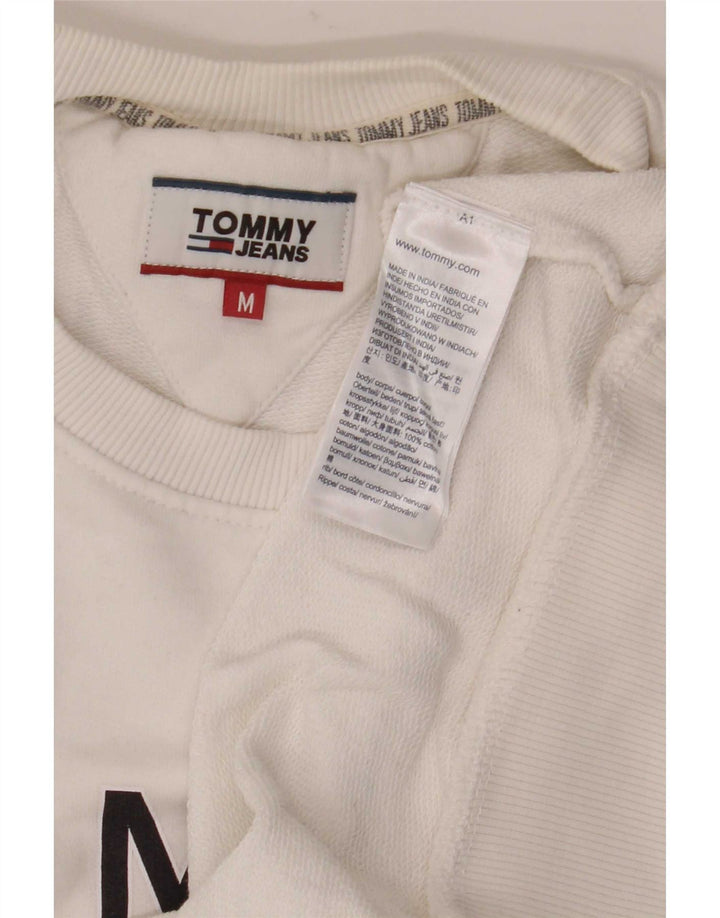 Tommy Hilfiger Sweat-shirt graphique pour homme en coton blanc moyen