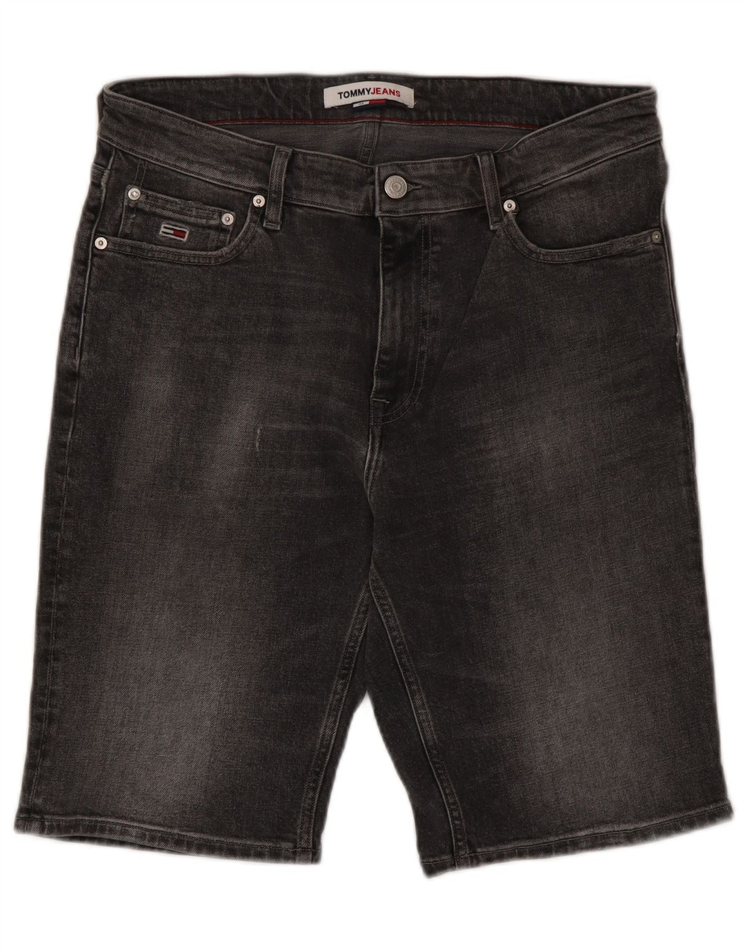 Tommy Hilfiger Short en Jean W32 Homme Gris Moyen Coton