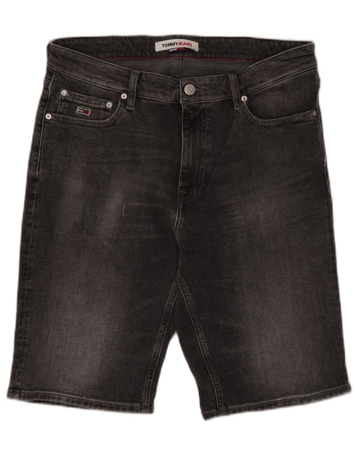 Tommy Hilfiger Short en Jean W32 Homme Gris Moyen Coton