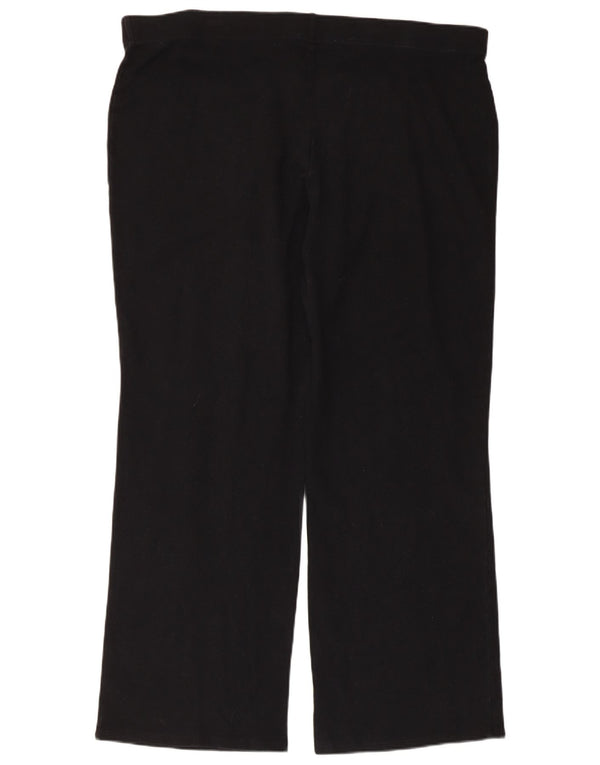 Marks & Spencer Pantalon de survêtement large pour femme UK 22 3XL Noir Coton