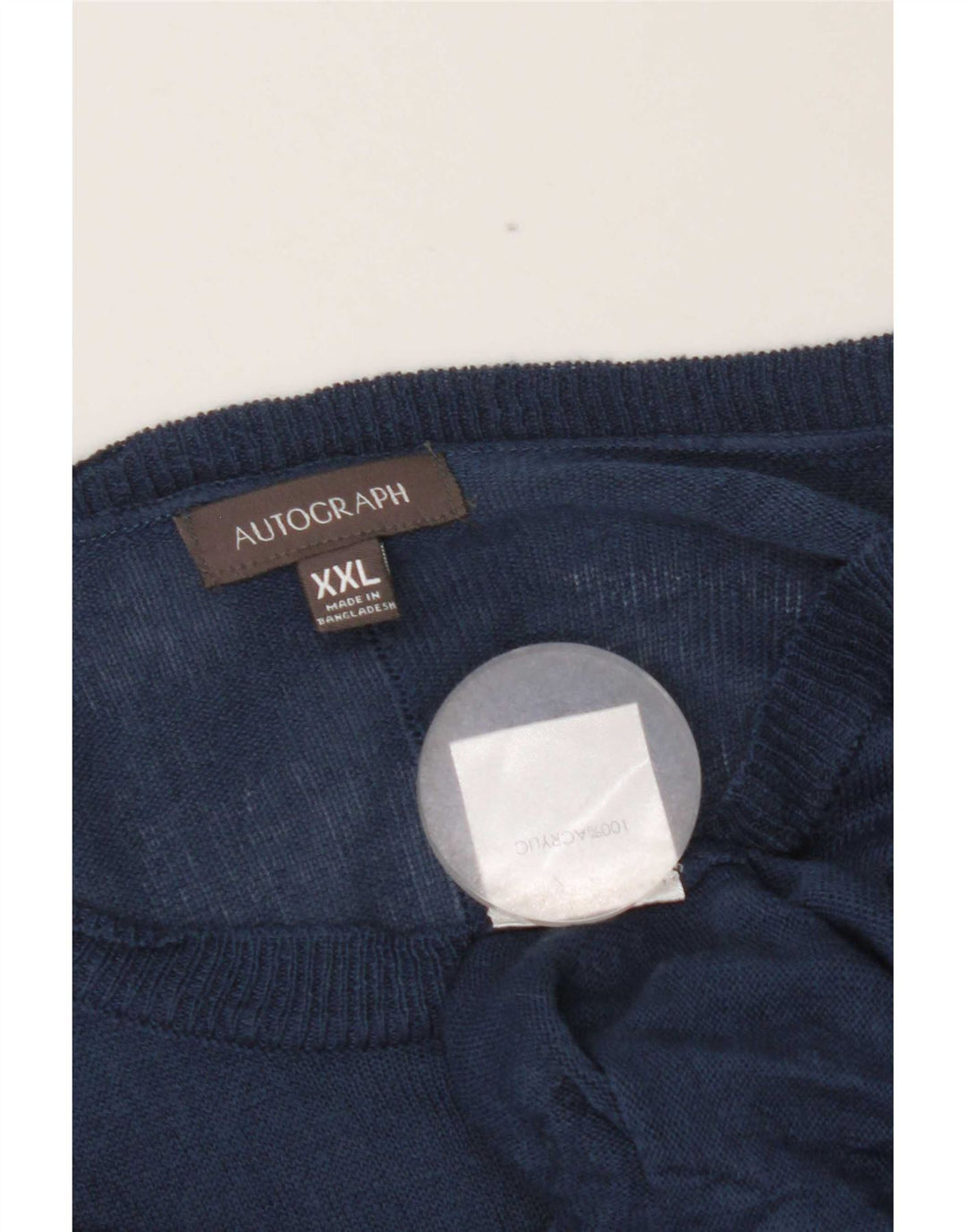 Marks & Spencer Pull surdimensionné à col bateau pour femme UK 20 2XL Bleu
