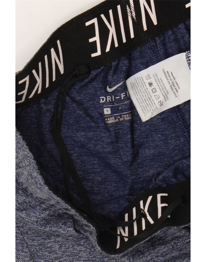 Nike Short de sport Dri Fit pour femme UK 10 Petit polyester moucheté bleu
