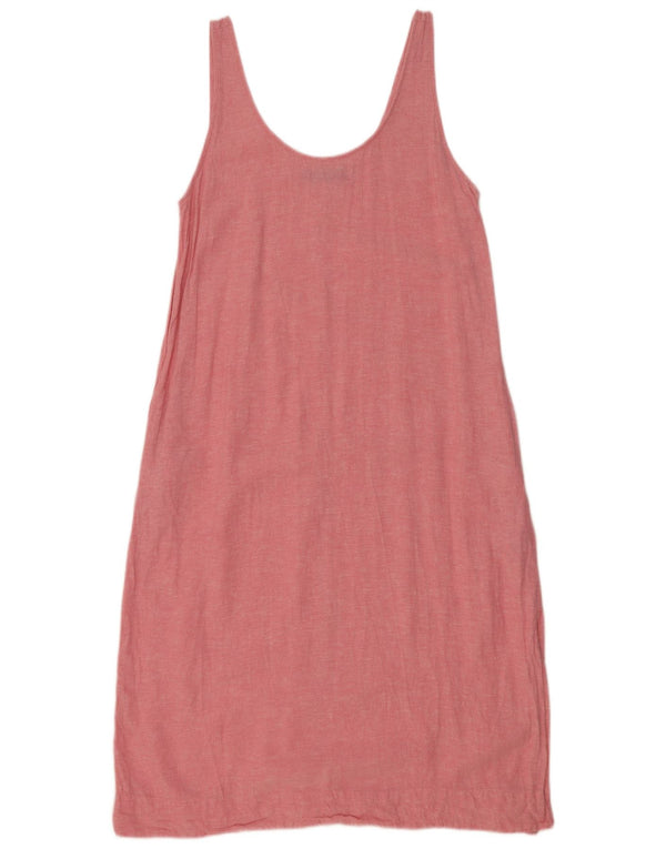 Marks & Spencer Robe droite sans manches pour femme UK 12 Rose moyen moucheté