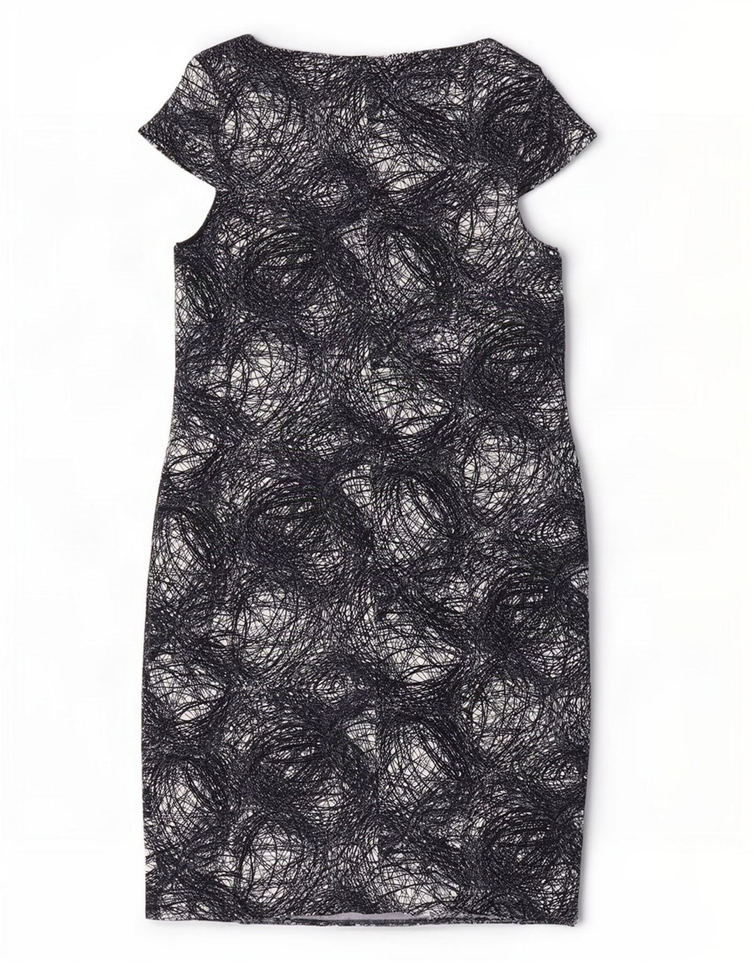 Marks & Spencer Robe fourreau à motif abstrait pour femme UK 20 2XL Noir