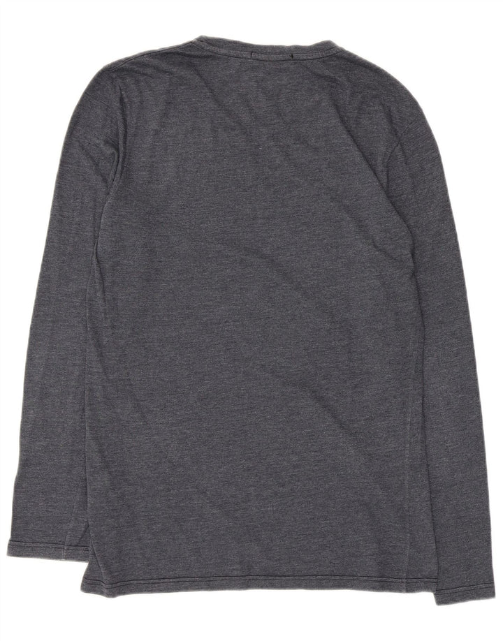 Fred Perry Haut à manches longues pour femme UK 14 Bleu marine moyen Coton