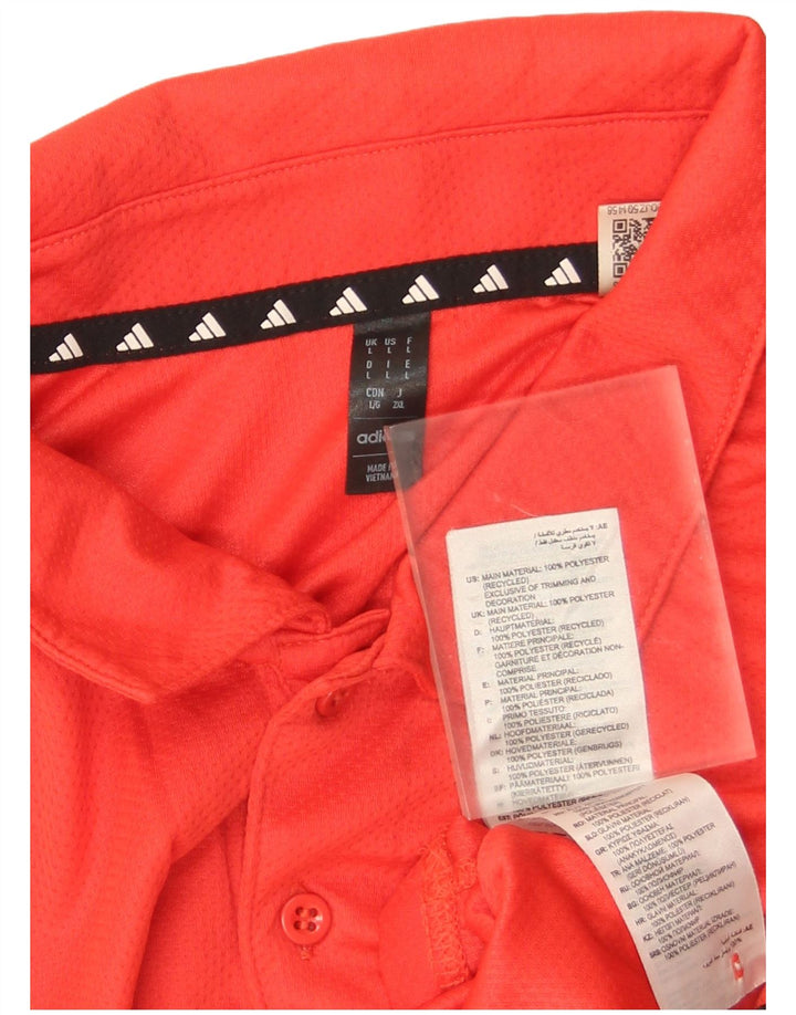 Adidas Polo Homme Grand Rouge Polyester