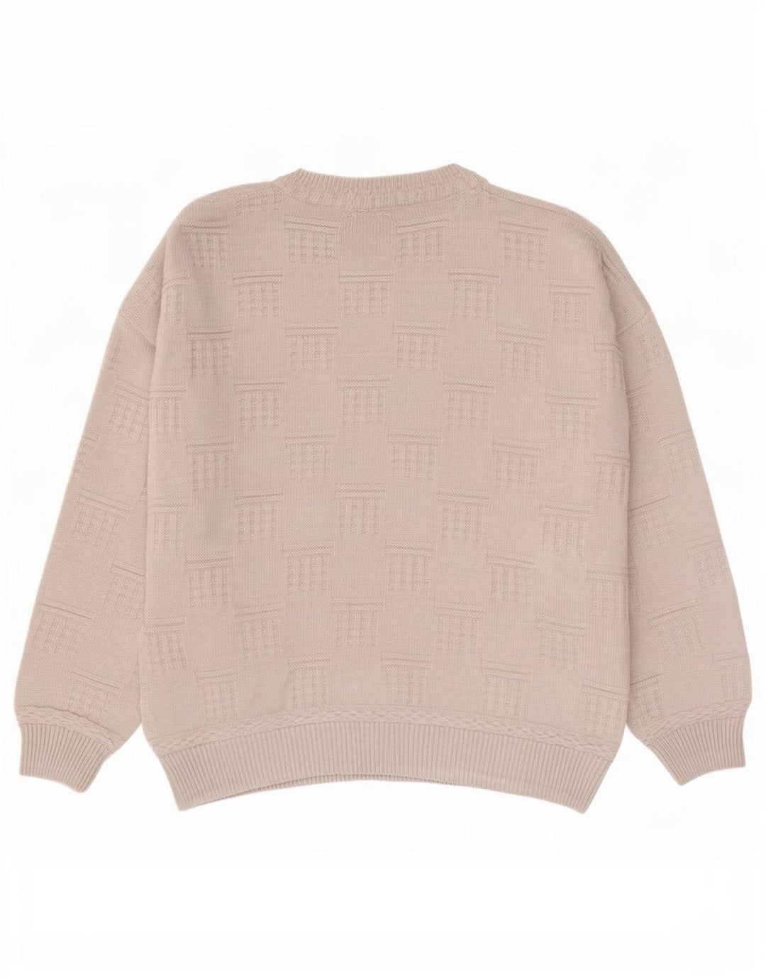 Paco Calvari Pull ras du cou pour homme IT 50/52 Blanc moyen géométrique