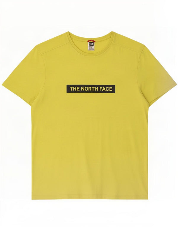 The North Face T-shirt graphique pour hommes, grand, jaune, coton