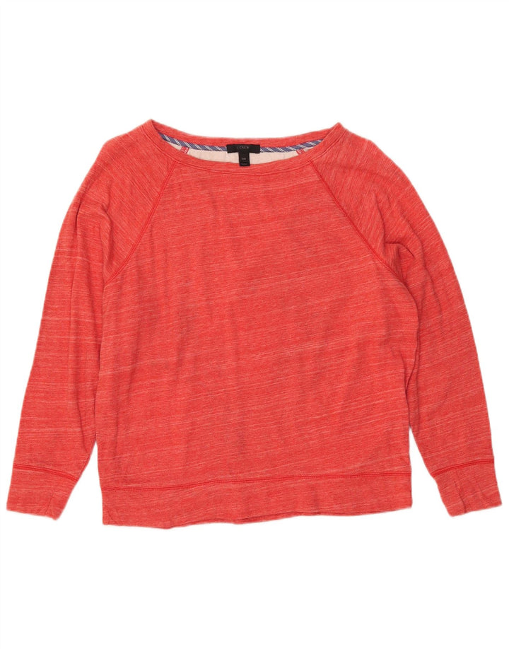 J. CREW Sweat-shirt surdimensionné pour femme UK 2 2XS Coton rayé rouge