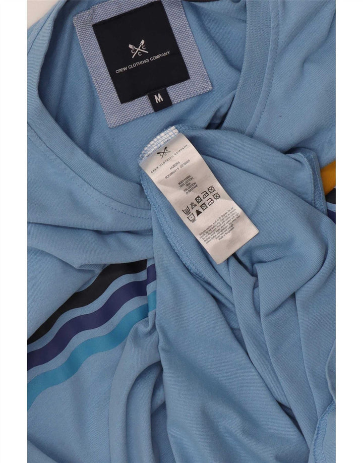 Crew Clothing T-Shirt Graphique Homme Bleu Moyen Coton