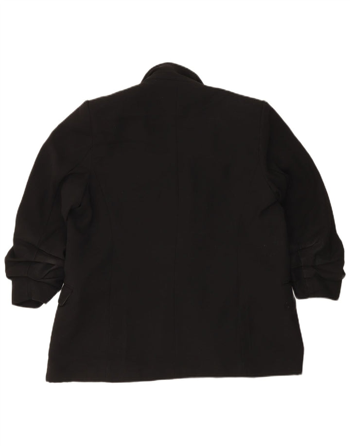 Marks & Spencer Veste blazer ouverte pour femme UK 14 Large Noir Polyester