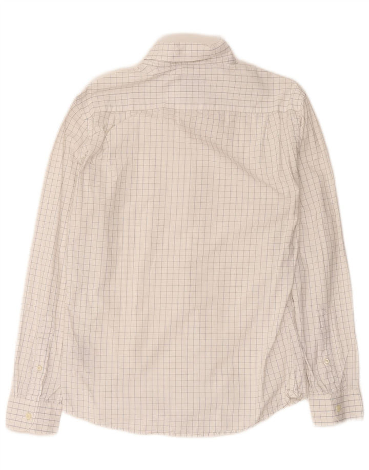 Dockers Chemise Homme Blanc Cassé Moyen à Carreaux Coton