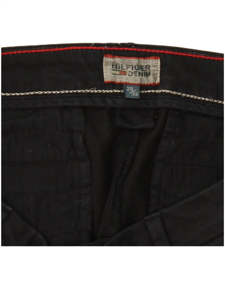 TOMMY HILFIGER Womens Slim Suit Trousers W29 L27 Black