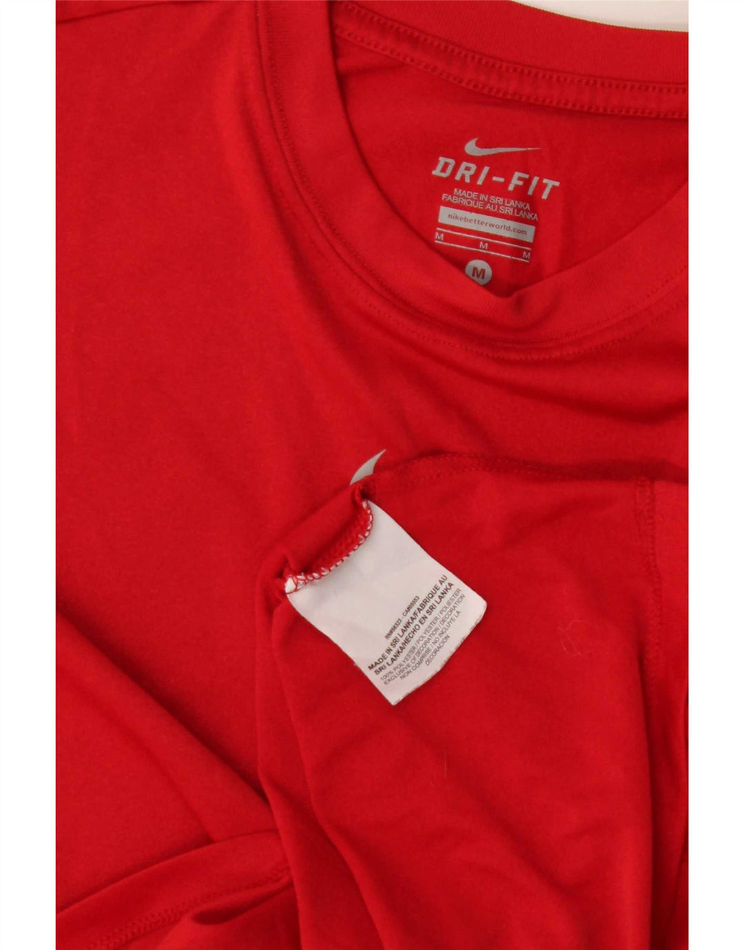 Nike Garçon Dri Fit T-Shirt Top 10-11 ans Rouge Moyen Polyester