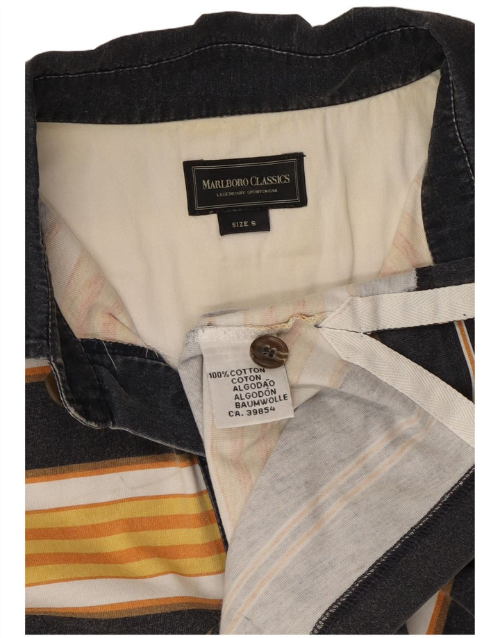 Marlboro Classics Polo Homme Petit Coton Rayé Jaune