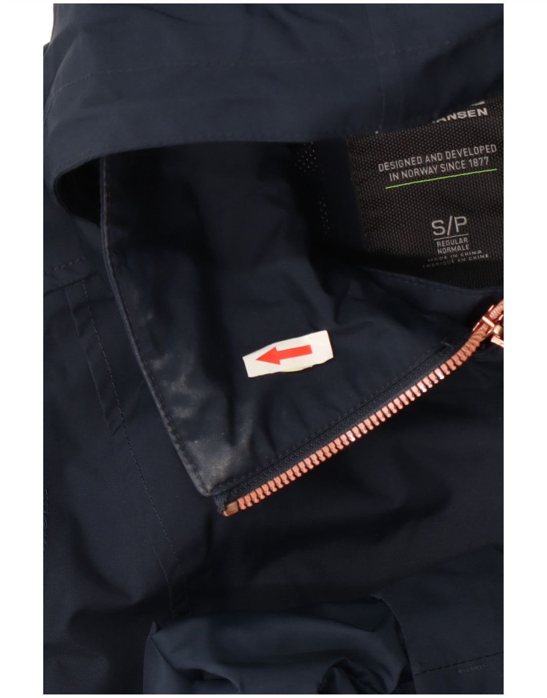 Helly Hansen Manteau imperméable à capuche double boutonnage pour femme UK 10 Small Bleu marine