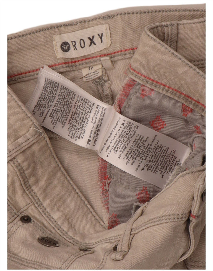 ROXY Femme Jean Skinny W27 L27 Gris Coton