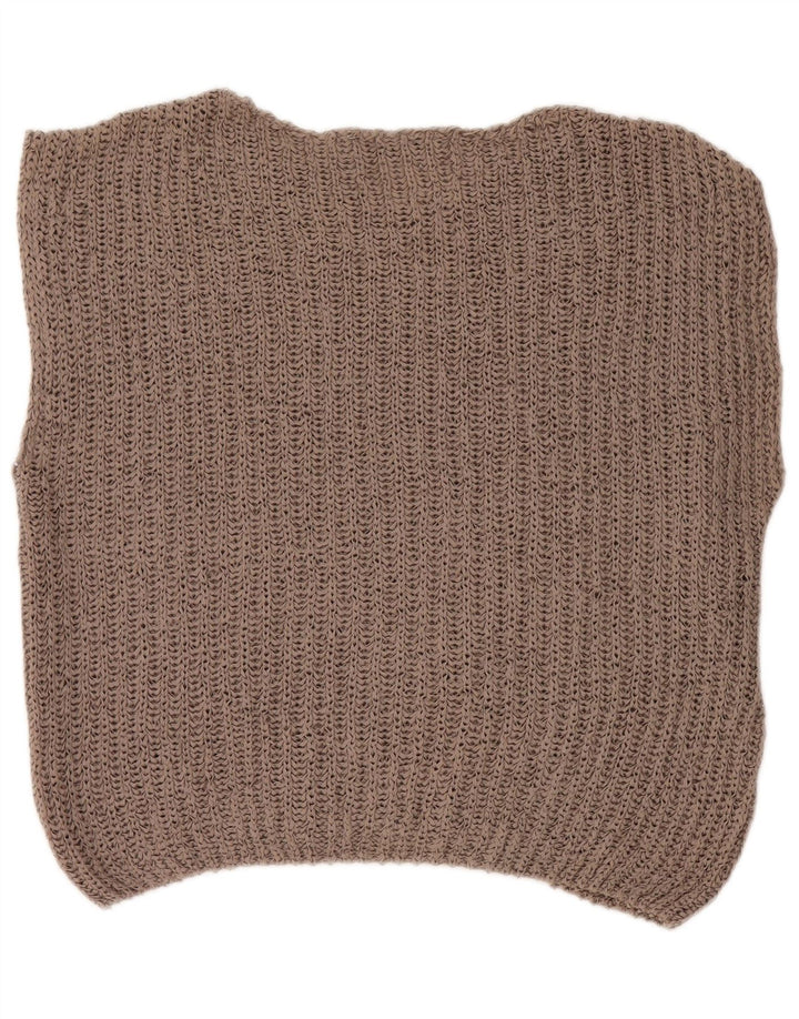 Zara Débardeur surdimensionné pour femme UK 10 Petit Beige