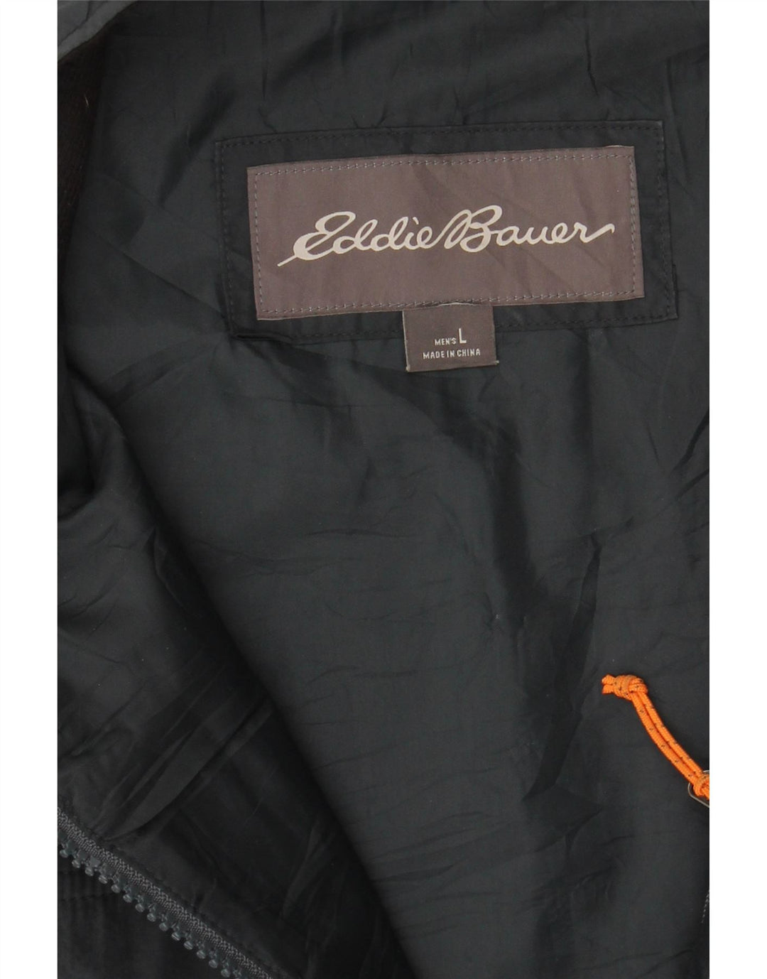 EDDIE BAUER Mens Padded Jacket UK 40 Large Grey Polyester Vintage Eddie Bauer and Second-Hand Eddie Bauer from Messina Hembry 