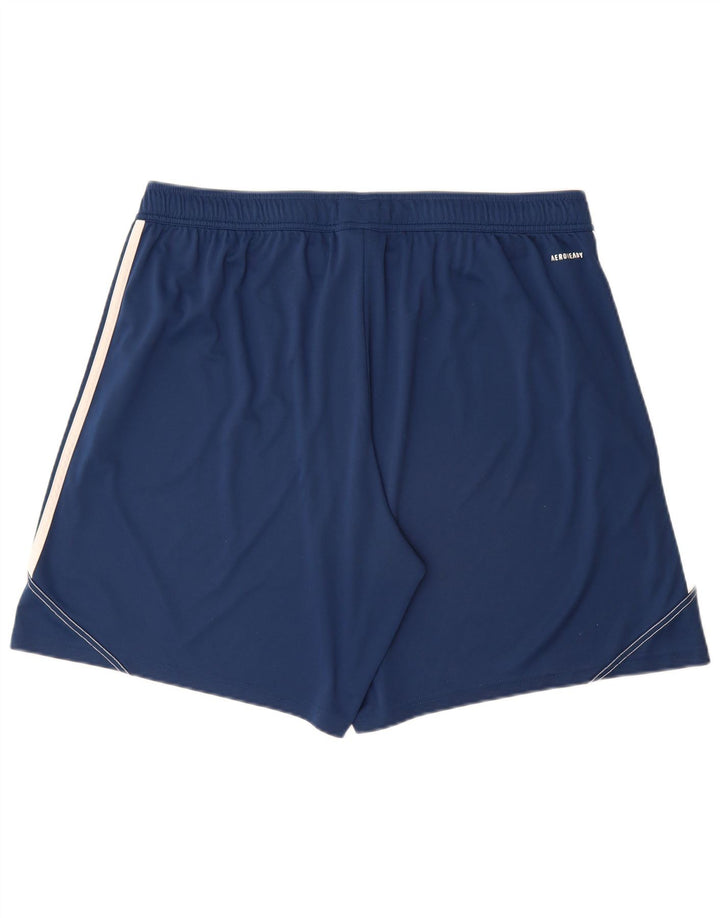 ADIDAS Short de sport Aeroready pour hommes 2XL bleu marine polyester
