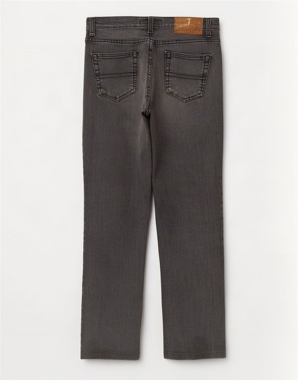 Trussardi Femme Jean Droit W27 L28 Gris Coton