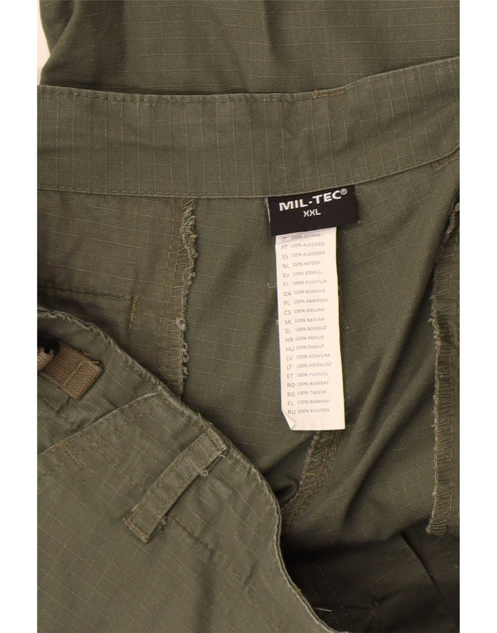 Mil-Tec Short Cargo Homme 2XL W42 Kaki Coton