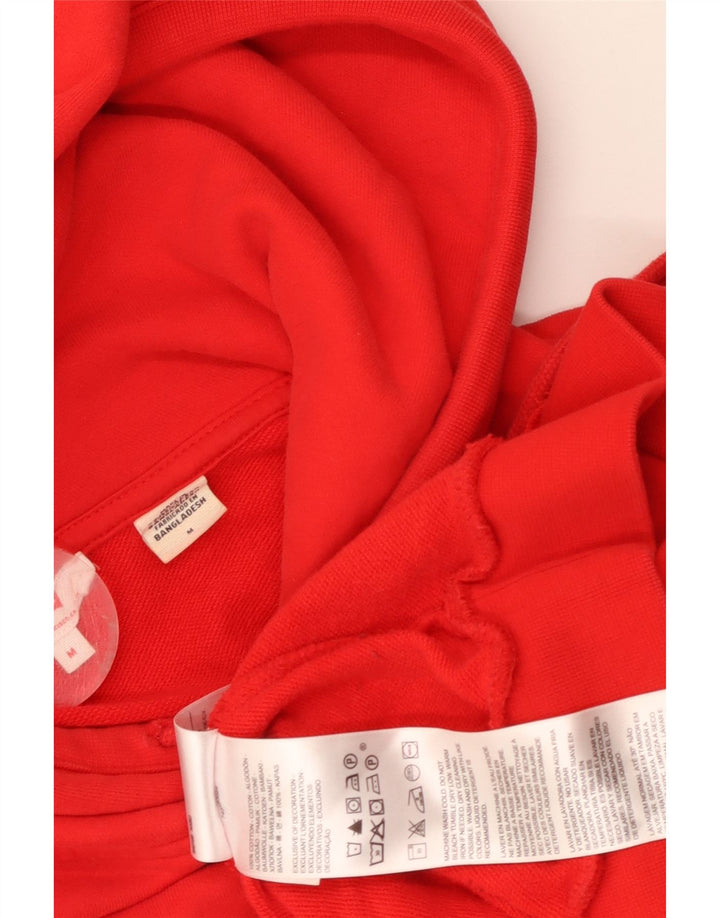 Levi's Pull à Capuche Graphique Oversize Femme UK 14 Rouge Moyen Coton