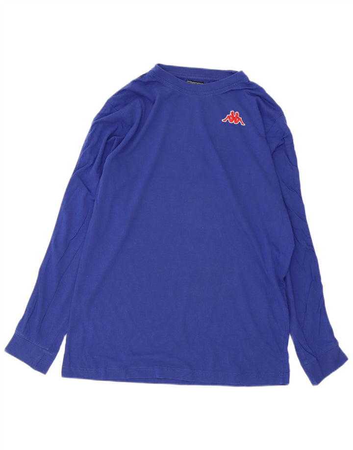 Kappa Haut à Manches Longues Homme Bleu Moyen Coton