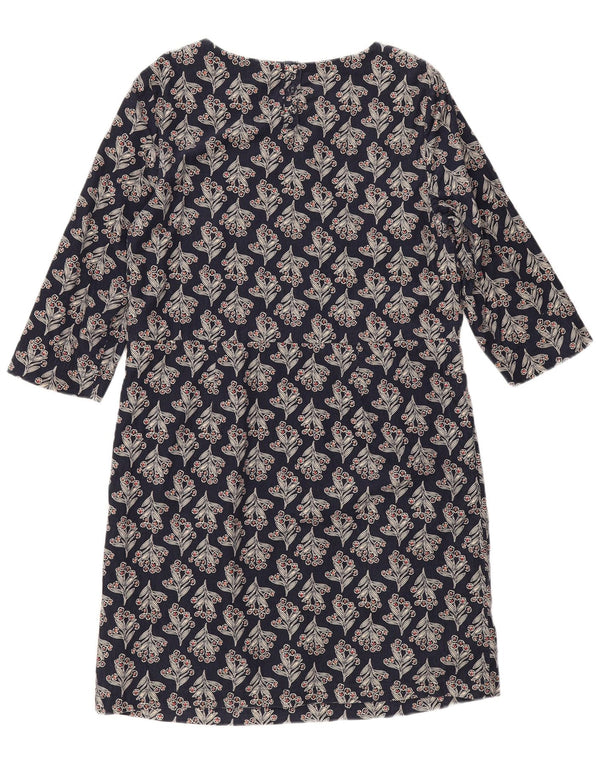 Seasalt Cornwall Robe droite pour femme UK 12 Bleu marine moyen floral