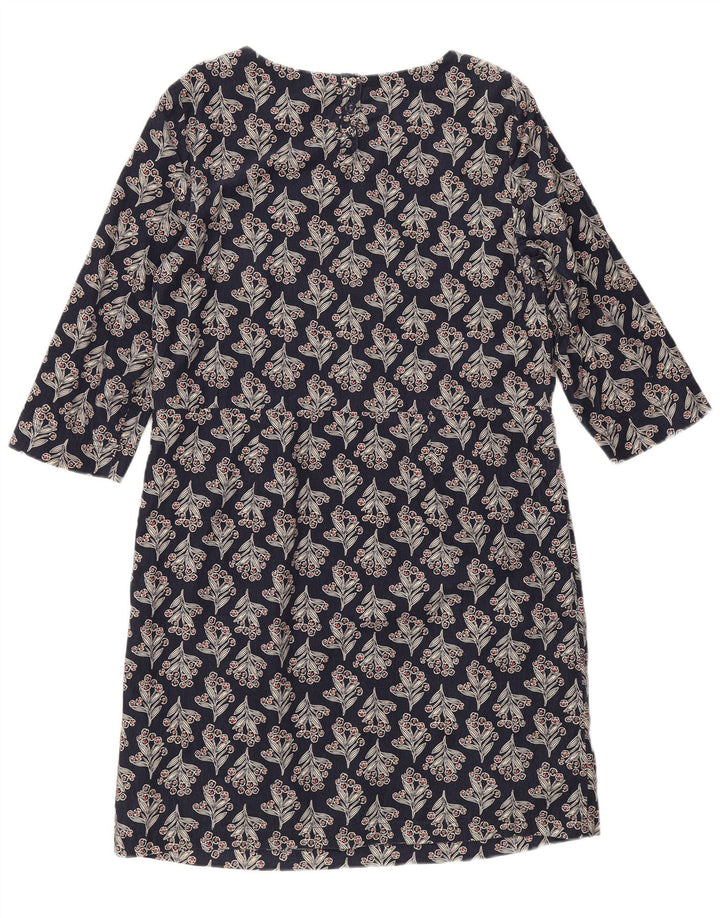 Seasalt Cornwall Robe droite pour femme UK 12 Bleu marine moyen floral