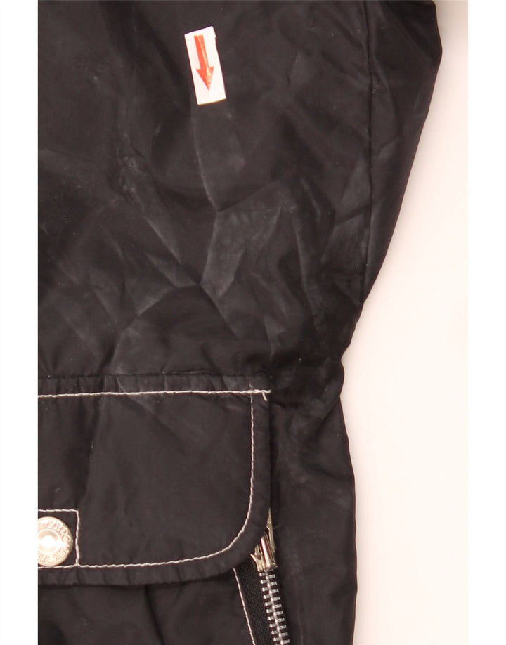 Le Frog Veste coupe-vent à capuche pour homme UK 42 XL Noir Polyamide