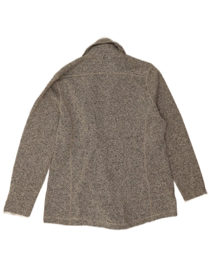 Eddie Bauer Veste blazer double boutonnage pour femme UK 16 Large Gris Moucheté