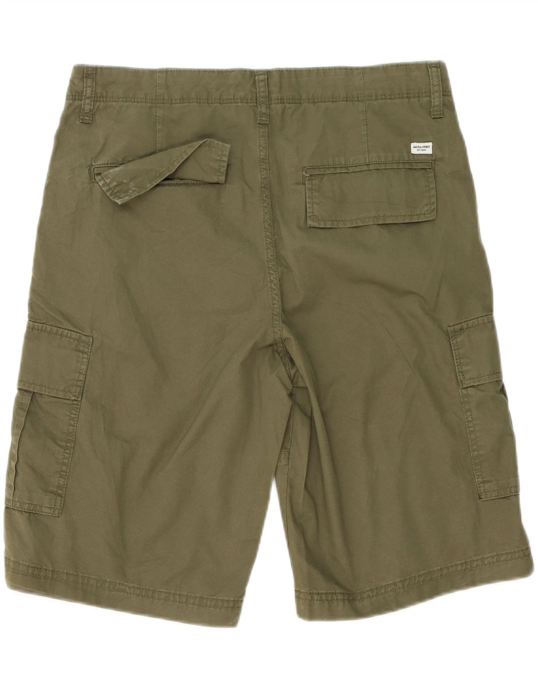 Jack & Jones Short Cargo Homme Medium W32 Kaki Coton